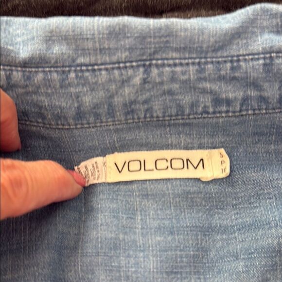 Volcom Sky Blue Denim Shirt - Picture 2 of 9